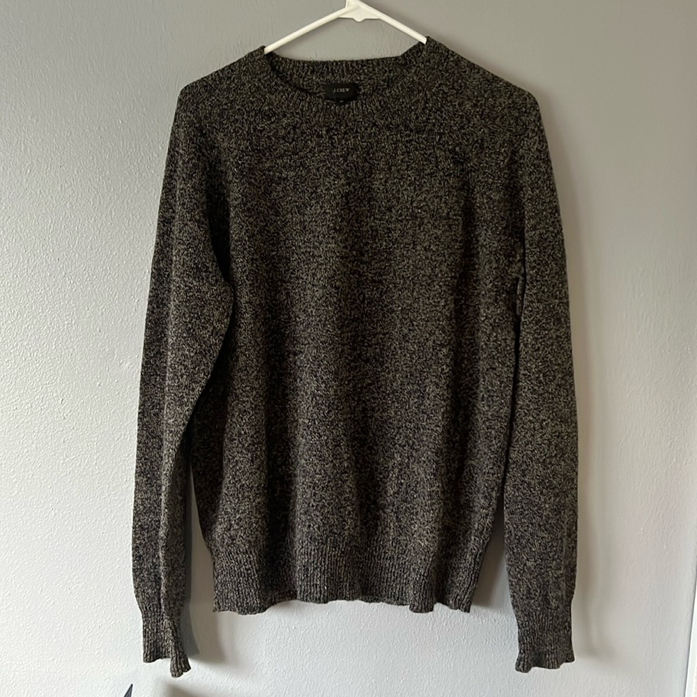 J. Crew Men's M Sweater 100% Lambswool Marled Crewneck